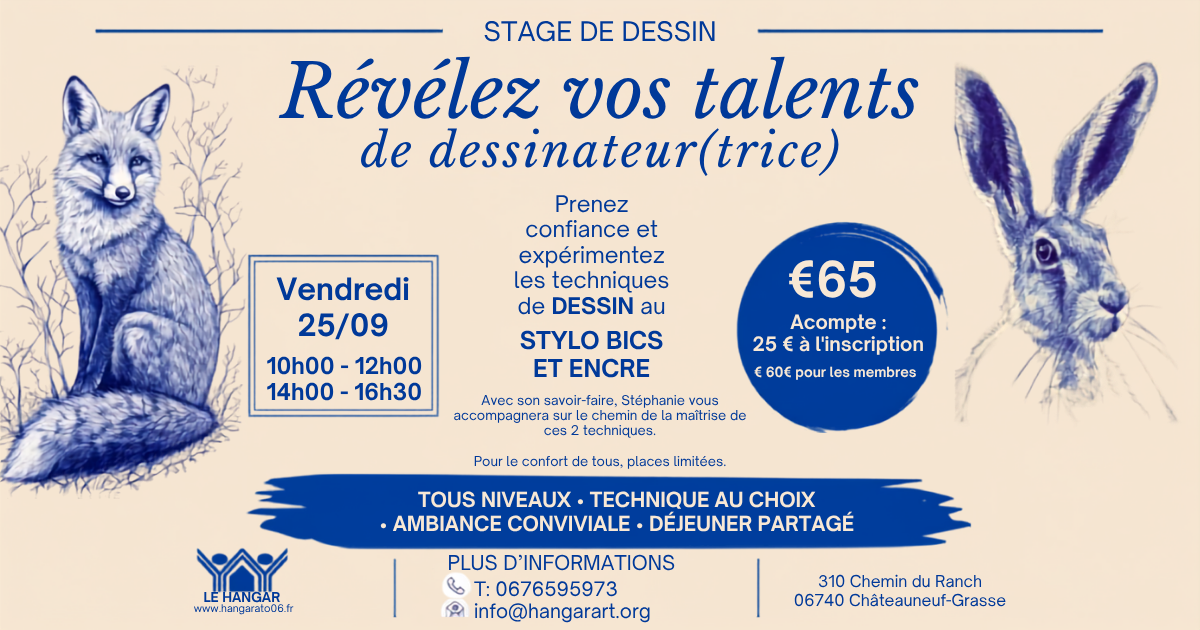 Atelier – Dessin 25/09/2026